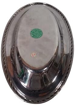 Antique Wm A Rogers Silverplate Vintage Oval Serving Tray 4119