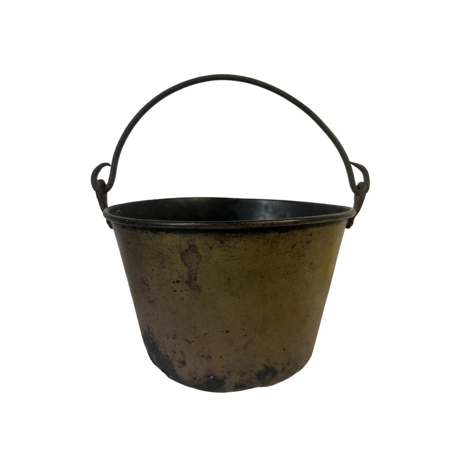 Authentic Brass Collectible Vintage Bucket/Pail for Transportation and Storage