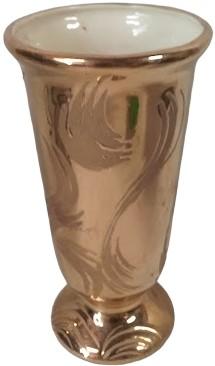 Antique Beautiful Swetye Weeping Gold Vintage Vase Made in Salem, OH