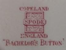 Bachelor's Button Saucer Vintage Copeland Spode England