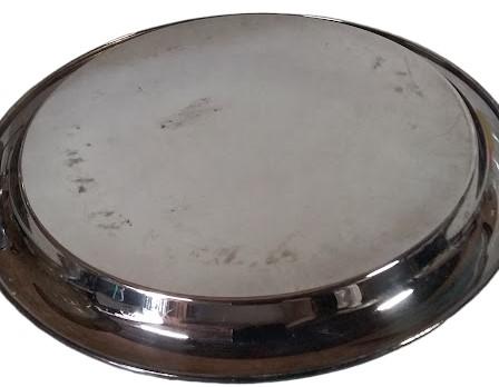 Antique Round Serving Tray Vintage Wm Rogers Silverplate 471