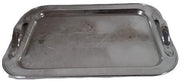A Danny Wilson Original Vintage Silverplate Handled Serving Tray Floral Design