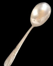 Antique H&T Manufacturing Vintage Silverplate Spoon (6) Serving Spoon