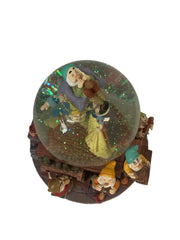 Disney Snow Globe Snow White Seven Dwarfs Music Figure Decor Original Box