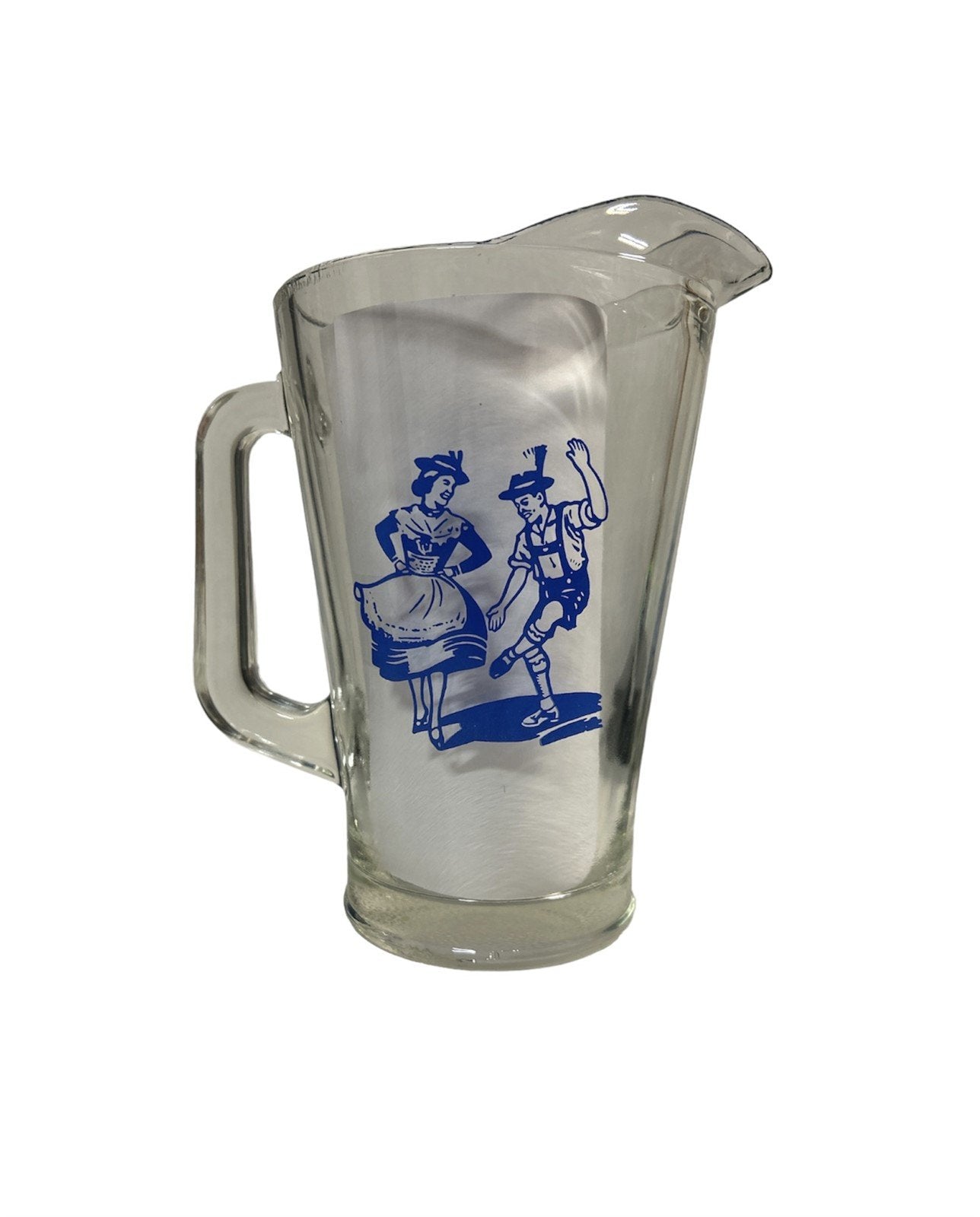 Antique HB Cleveland Hofbrau Haus Oktoberfest Gemutlichkeit Glass Pitcher