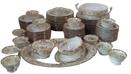Antique Noritake China Cardinal Pattern Vintage Made in Occupied Japan (88 pcs)