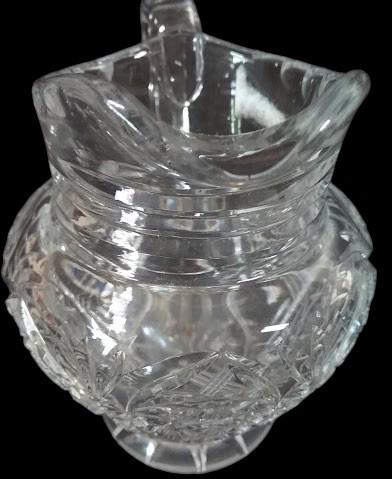 Antique Slovakian Crystal Creamer Pitcher Maybe Vintage Gorham Bamberg