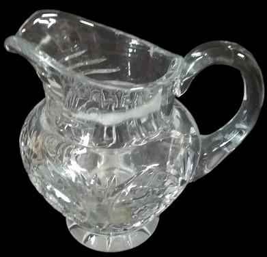 Antique Slovakian Crystal Creamer Pitcher Maybe Vintage Gorham Bamberg
