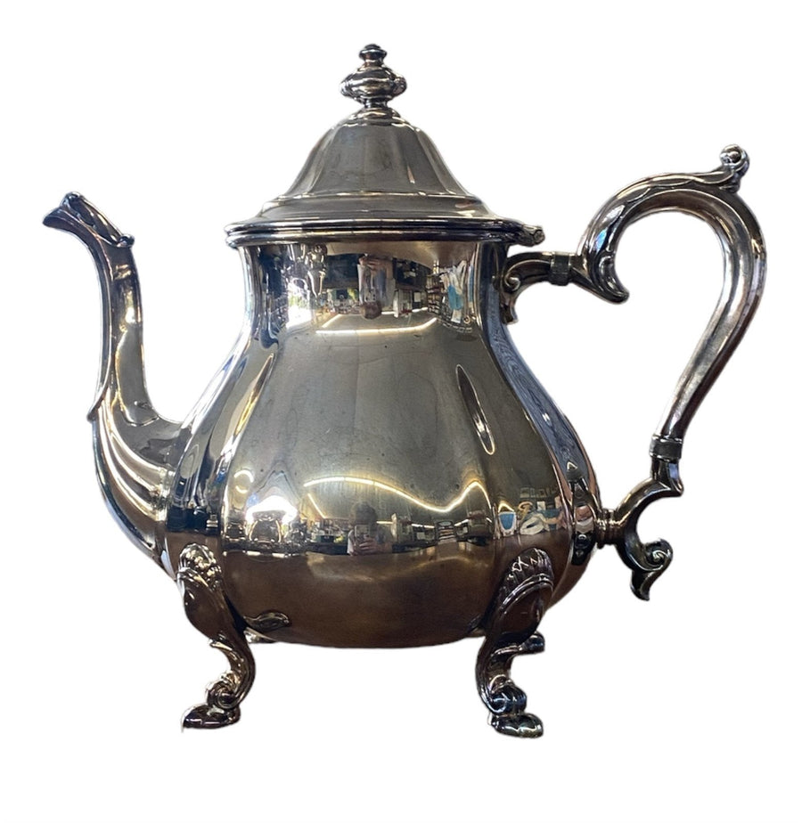 Chippendale Silver Coffee and Teapot With Creamer and Sugar Pitcher