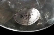 Gorham Full Lead Crystal Vase Vintage Tulip Bud Vase Swirl Design