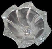 Gorham Full Lead Crystal Vase Vintage Tulip Bud Vase Swirl Design