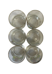 1970s Ashby Golf Comic Cartoon Vintage Artist 6pc Set of Barware Glasses