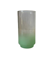 MCM Frosted Blendo Ombre Frosted Cups Libbey Glass Tumbler 4pc Drink Set