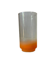 MCM Frosted Blendo Ombre Frosted Cups Libbey Glass Tumbler 4pc Drink Set