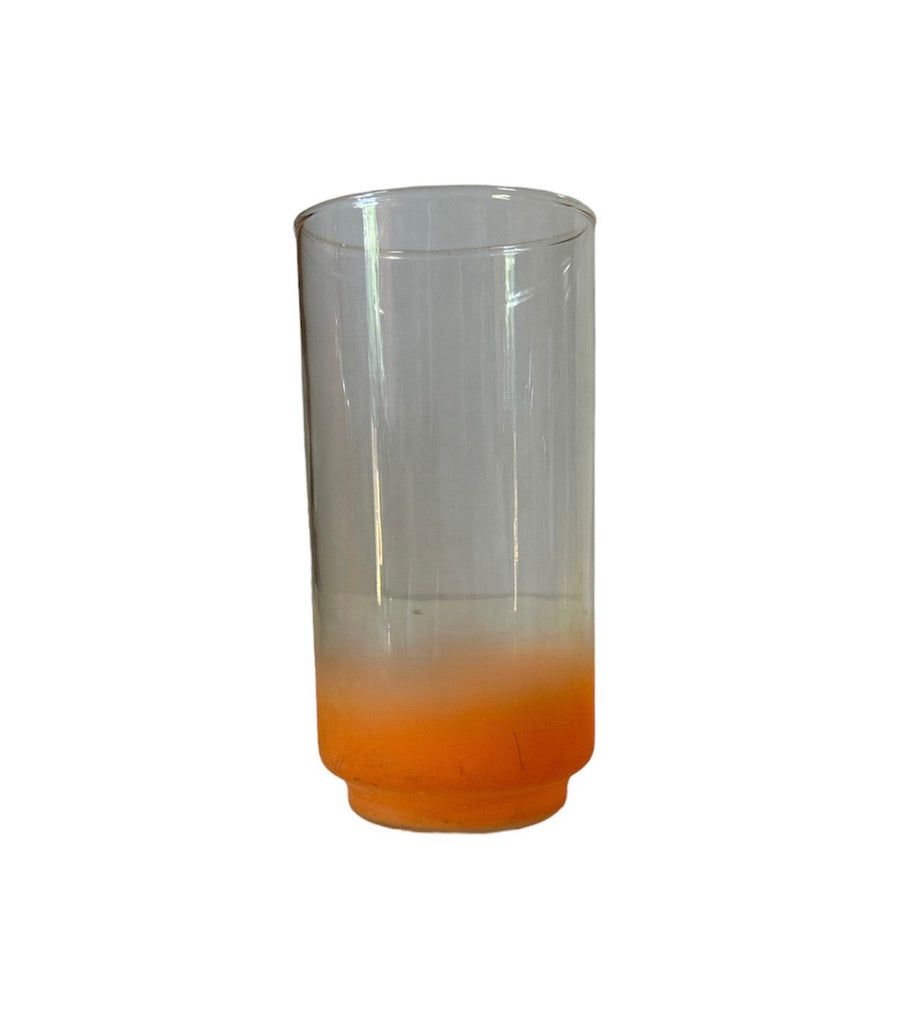 MCM Frosted Blendo Ombre Frosted Cups Libbey Glass Tumbler 4pc Drink Set