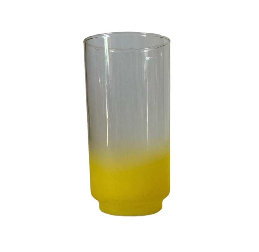 MCM Frosted Blendo Ombre Frosted Cups Libbey Glass Tumbler 4pc Drink Set