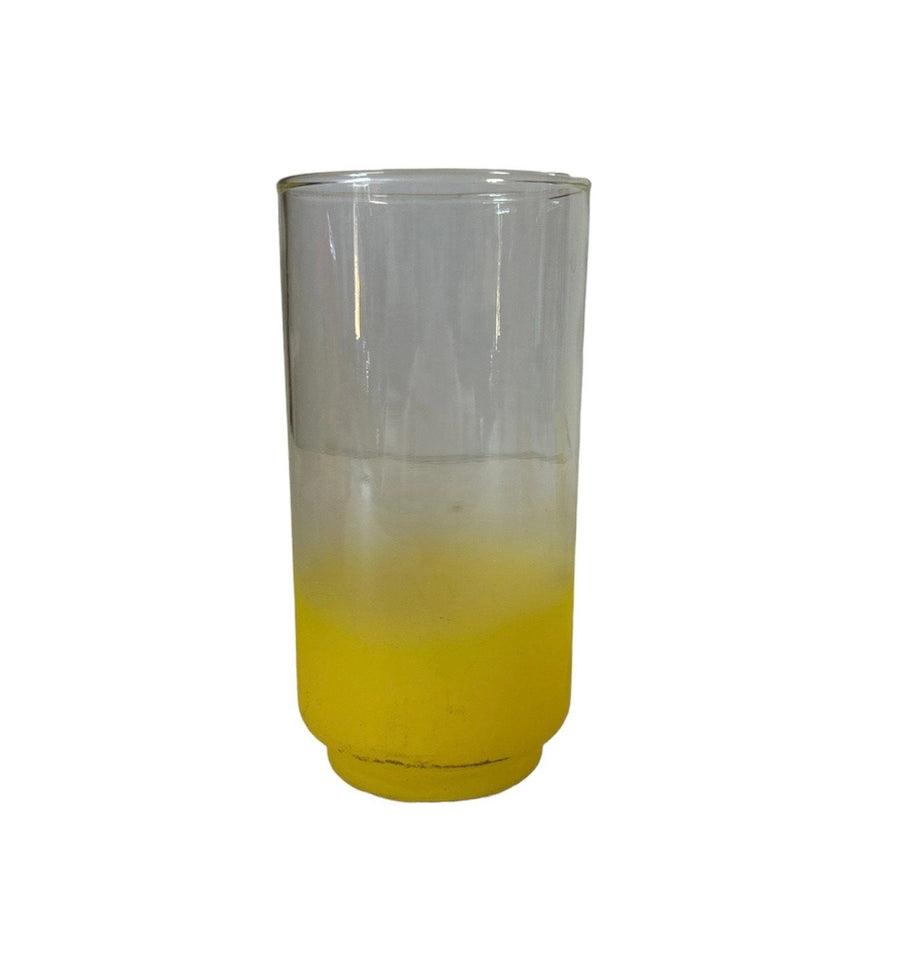 MCM Frosted Blendo Ombre Frosted Cups Libbey Glass Tumbler 4pc Drink Set