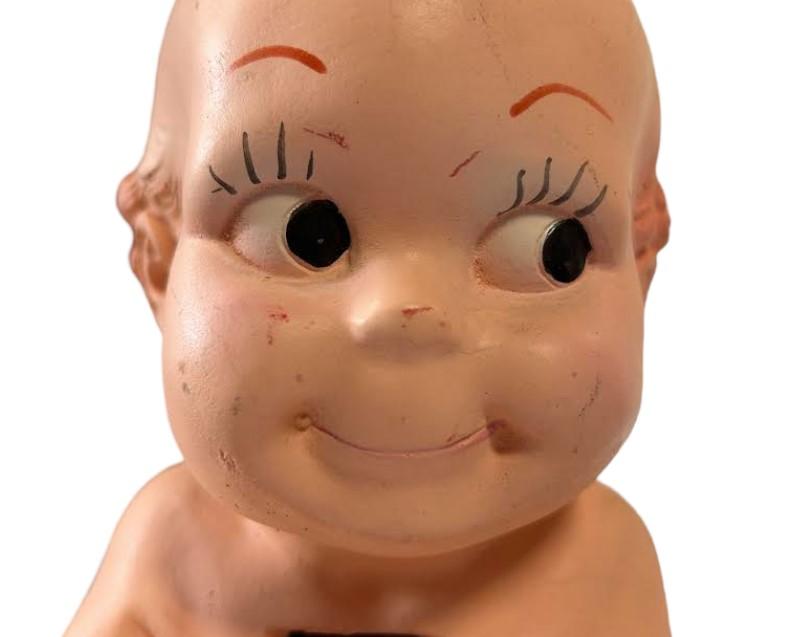 A.N. Brooks 1966 Kewpie Baby Doll Vintage Chalkware Classic Piggy Bank