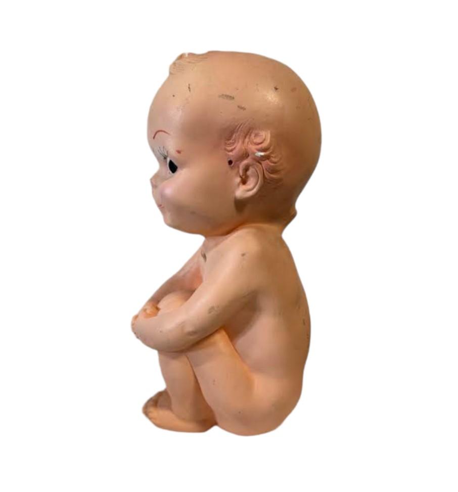 A.N. Brooks 1966 Kewpie Baby Doll Vintage Chalkware Classic Piggy