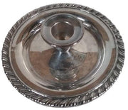 Candle Holders (2) w/ Attached Plate Maybe Oneida Silverplate Vintage