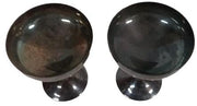 FB Rogers Silverplate Antique Twisted Stem Goblets Vintage Yugoslavia Set of 2