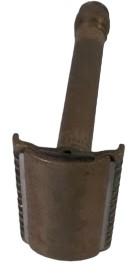 Brass Copper Razor Antique Gillette Made in USA Open Comb Vintage