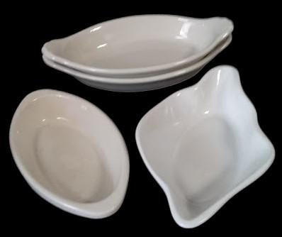 Ceramic Oval Serving Bowls Antique Hall China Vintage Syscoware Set of 4 USA