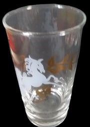 Libbey Antique Prancing Unicorns Vintage Highball Glasses Set of 20 Tumblers