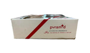 Pyramid In Box Decorative Shiny Gold Ornament 20pc Christmas Bulb Trinket Set