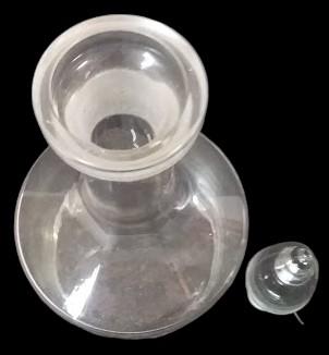 Glass Decanter with Stopper Antique Made in 1970s