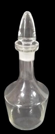 Glass Decanter with Stopper Antique Made in 1970s