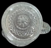 Creamer Sugar Bowl Antique Imperial Glass Vintage Star Medallion Design