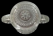 Creamer Sugar Bowl Antique Imperial Glass Vintage Star Medallion Design