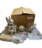 4 pc Coffee Service Antique FB Rogers Vintage R1224/4X Coffee Pot Creamer Sugar