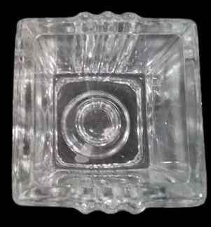 Beautiful Glass Square Candleholders Antique Taper and Votive Vintage Set of 3