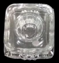 Beautiful Glass Square Candleholders Antique Taper and Votive Vintage Set of 3