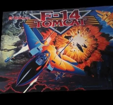 F-14 Tomcat Pinball Translite Williams Retro Collectible