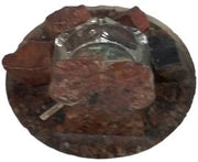 Handcrafted Petrified Wood Owl Ashtray Antique Las Vegas Vintage Westart Product