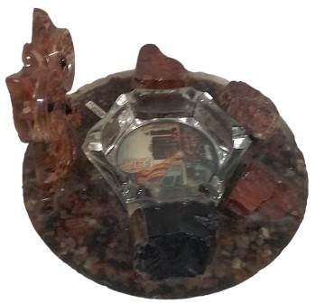 Handcrafted Petrified Wood Owl Ashtray Antique Las Vegas Vintage Westart Product