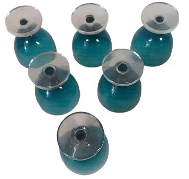 Blue Carafe Goblets Antique West Virginia Hand-Blown Pitcher Vintage Set of 6