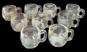 Nestle World Map Coffee Pot Cups Antique Set of 10 Vintage