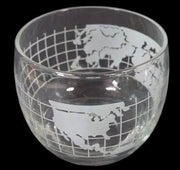 Nestle World Map Antique  Coffee Cups (Set of 4) and Glasses (Set of 8) Vintage