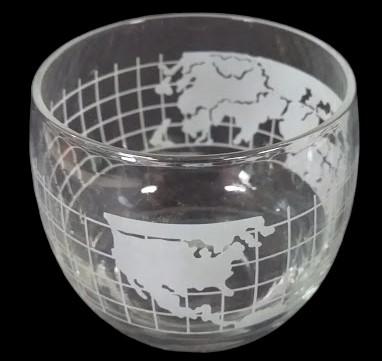 Nestle World Map Antique  Coffee Cups (Set of 4) and Glasses (Set of 8) Vintage
