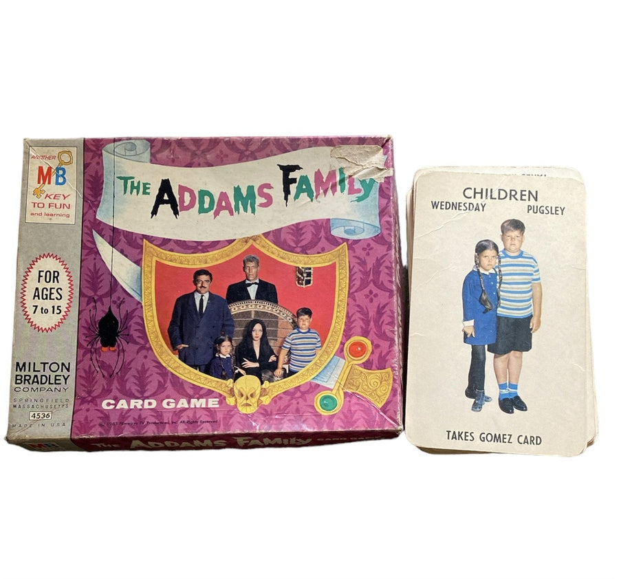 Addams Family Card Game Antique Milton Bradley Vintage #4536