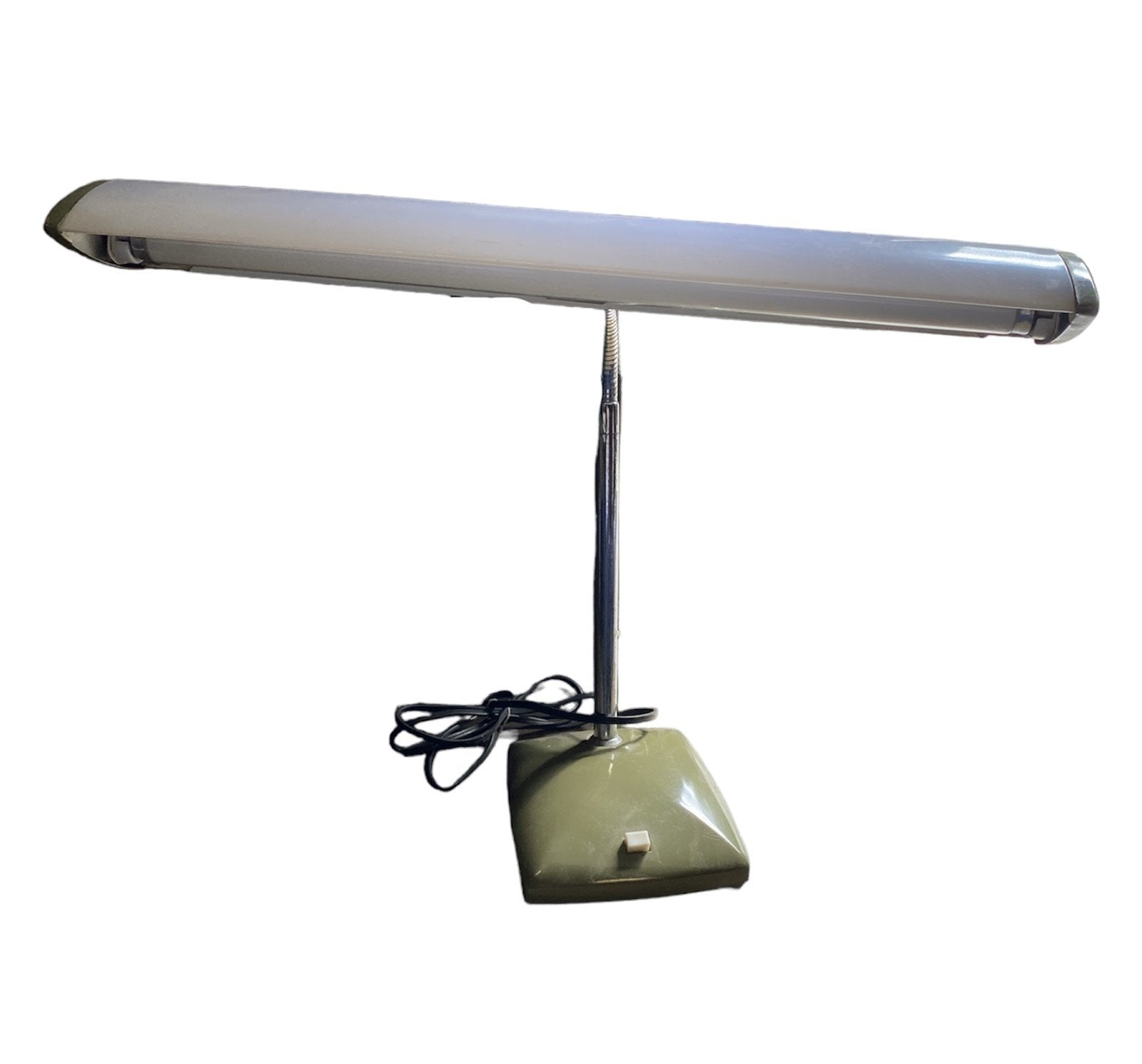 Mobilite Lamp UL Listed Sage Green LED Desktop Gooseneck MCM Vintage Home Decor