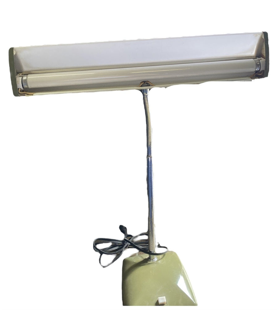 Mobilite Lamp UL Listed Sage Green LED Desktop Gooseneck MCM Vintage Home Decor