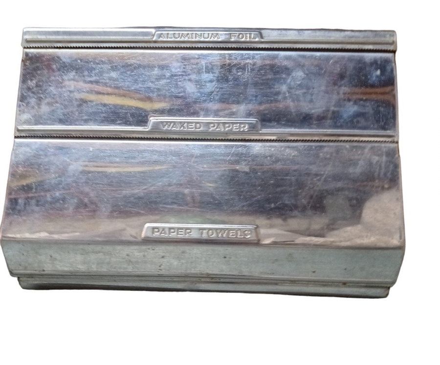 Stainless Steel Aluminum Foil/Waxed Paper/Paper Towel Holder Vintage
