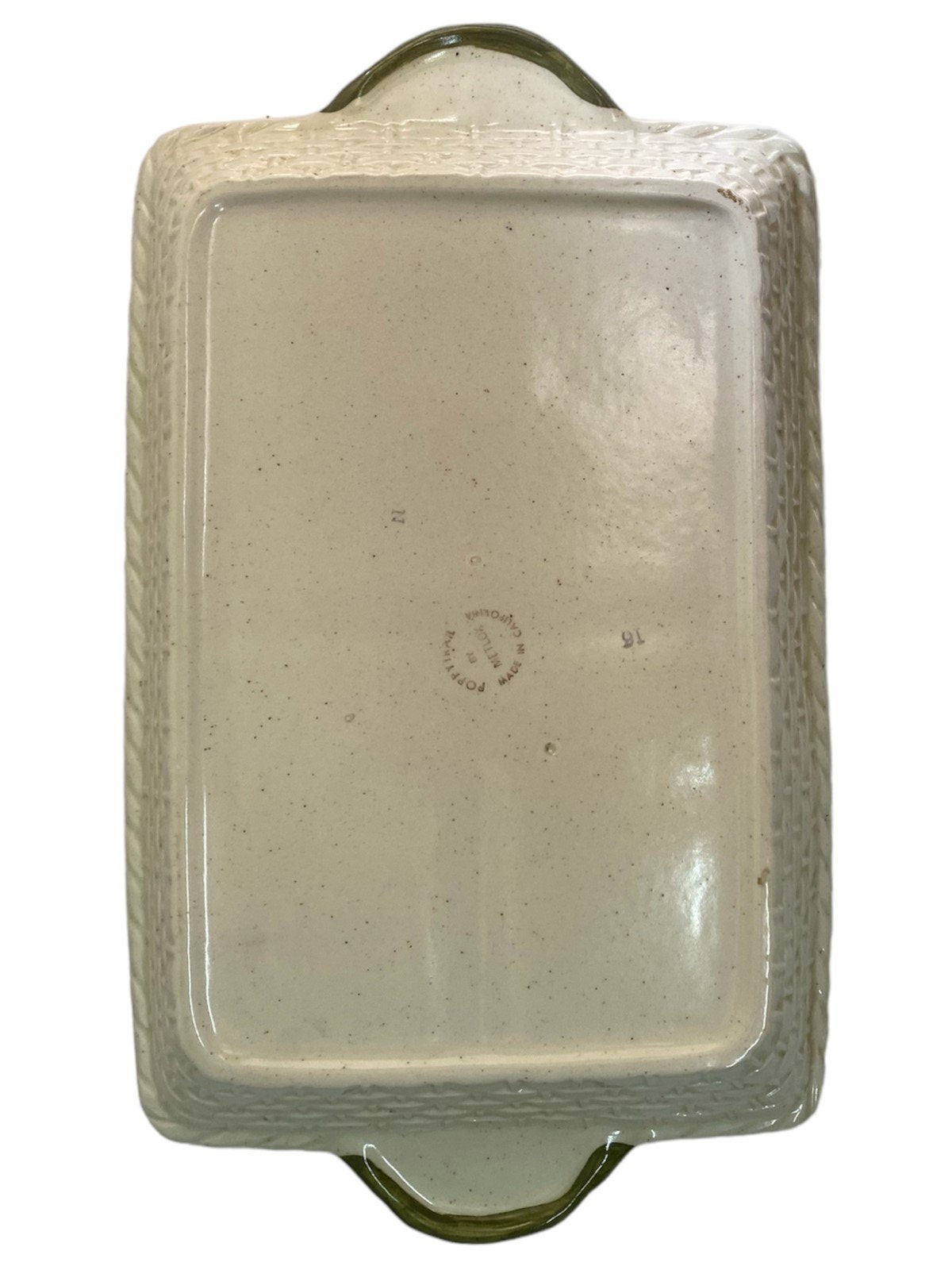 Divided Tray Antique Poppytrail by Metlox Vintage Stoneware Made in California