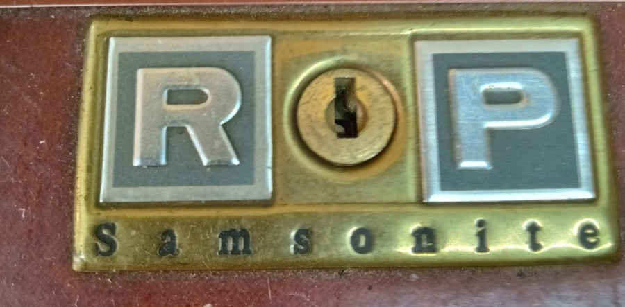 Samsonite Earth Brown Double Latch Suitcase Vintage Travel