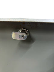 Grey Metal Lockbox with Key Organizer Hanger Security Container Locked Box Keys